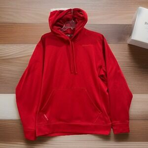 Nike Men's Pullover Hoodie Red Size M Athletic Wear Fall‎ Season Thermo Fit